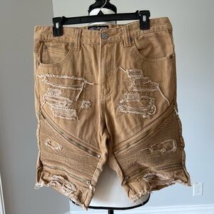 Victorious size 32 Moto shorts with zippers
